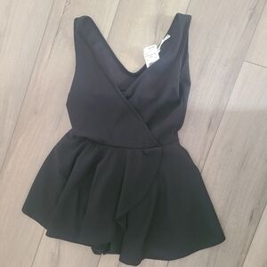 Black Sleeveless Romper, New With Tags